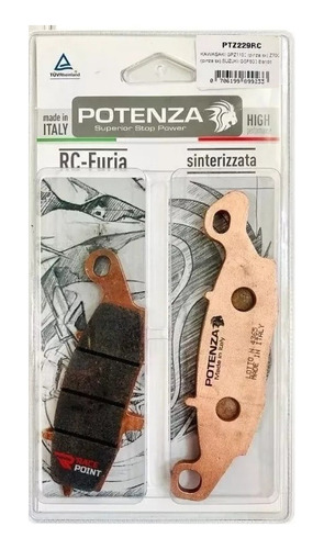 Pastilha Freio Potenza Sinterizada Rc-furia Ptz229rc