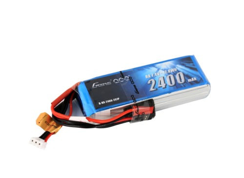 Gens Ace 2400mah 7.4v Rx 2s1p Lipo Batería Paquete De Jst-sy