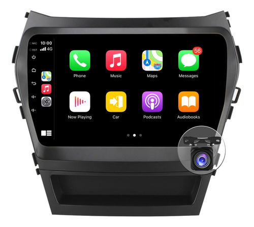 Gps Estéreo De 4-64 G Para Hyundai Santa Fe Carplay, Android