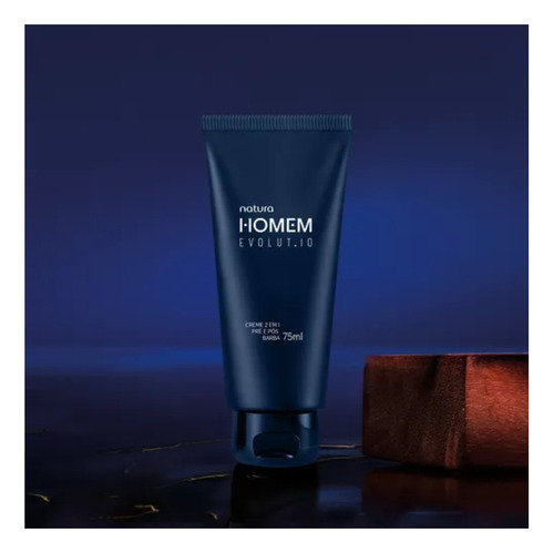 Creme Pré E Pós Barba 2 Em 1 Natura Homem Evolut.io - 75ml