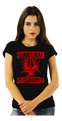 Polera Mujer Corrosion Of Conformity Eye For An Eye Punk Imp