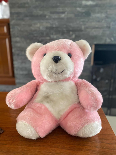 Oso De Peluche Rosado En Buen Estado De 35x35cm Aprox.