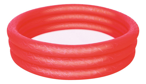 Imagen 1 de 1 de Pileta inflable redonda Bestway 3 Aros 51024 de 102cm x 25cm 101L roja