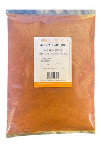 Achiote Molido En Polvo 1 Kilogramo