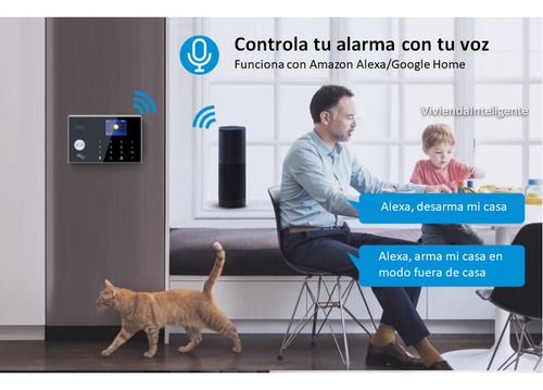 Alarma G30 Wifi Gsm 4g Alexa Googlehome Kit Económico+2 Cám.