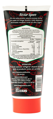 2-pack Néctar Ígneo En Tubo | Salsa De Mango Con Habanero