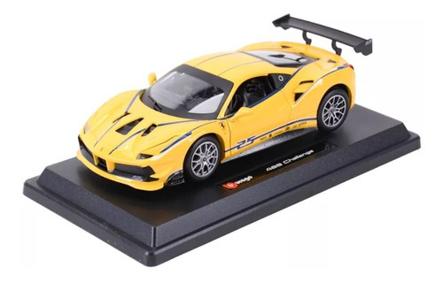 Carrito Ferrari 488 Challenge 1/24 Bburago Iron