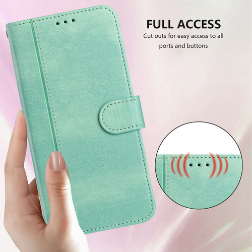 Funda De Piel Tipo Cartera Con Ranura Para Teléfono Zte Blade A52