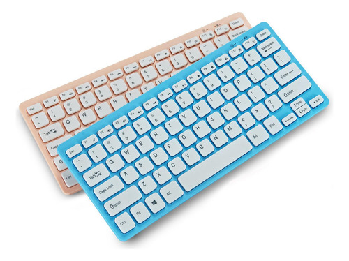 Teclado Com Fio 78 Chaves Compactos Práticos, Azul