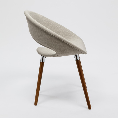 Imagen 5 de 8 de Silla De Comedor One Tapizada Wood