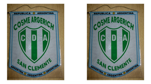 Banderin Chico 13cm Club Cosme Argerich San Clemente