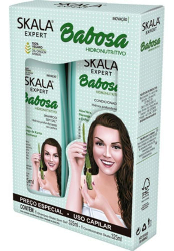 Kit Shampoo + Condicionador Skala Expert Babosa 325ml