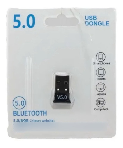 Imagen 2 de 10 de Adaptador Bluetooth Usb Receptor Nano V 5.0 Pc Notebook