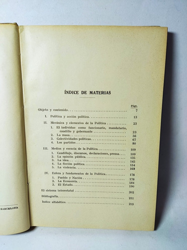 Libro Fundamentos De La Política Hans Von Eckardt 180z9 (Usado)