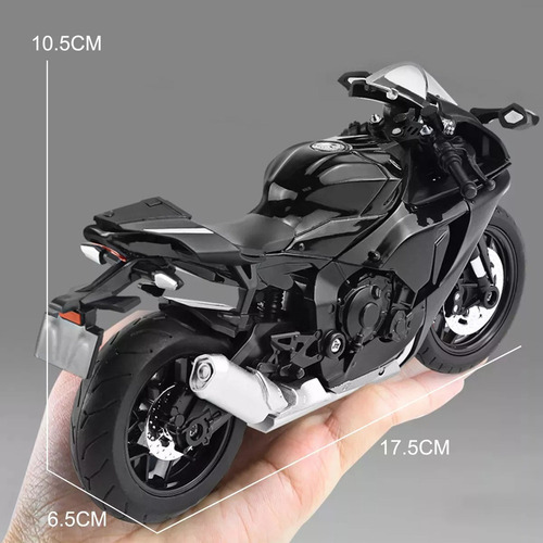 Mz Coleccion Escala Moto Juguete Yzf-r1 Con Base Llavero