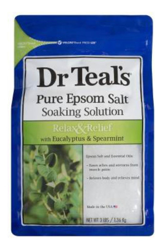 Sal Epsom Pura Dr Teals Sales Para Tina 1.36kg Eucalipto