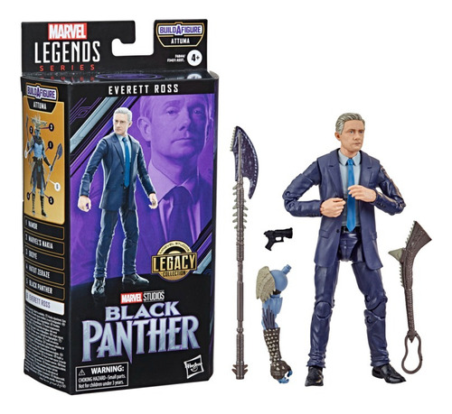 Boneco Figura Everett Ross Legends Pantera Negra Hasbro