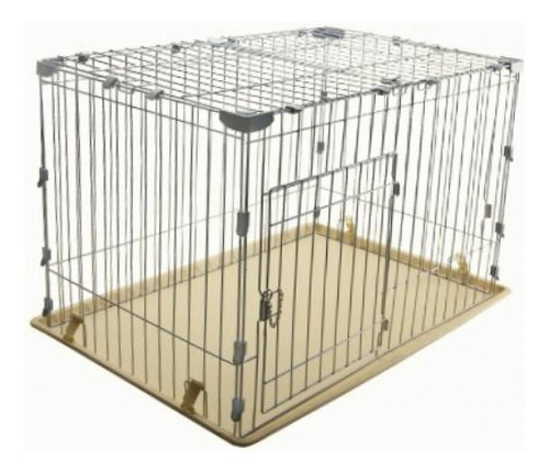 Iris Usa Medium Deluxe Wire Dog Crate, Easy Assembly Wire Color Silver