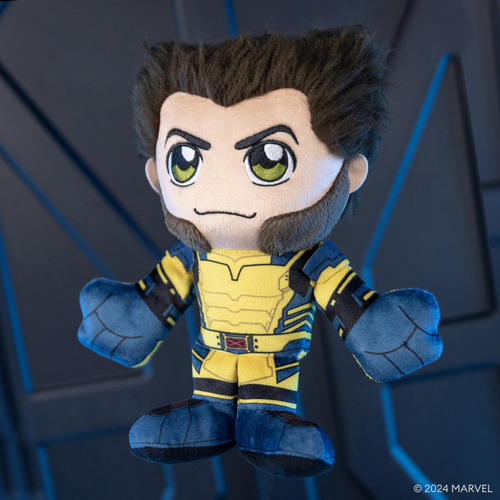 Bleacher Creatures Marvel Deadpool 3 Wolverine - Peluche Sentado Kuricha De 8 Pulgadas, Juguete Suave Inspirado En Chibi
