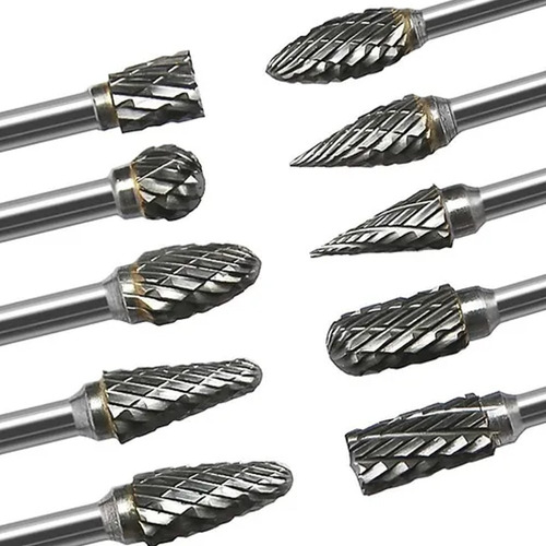 10 Fresa Lima Tungsteno Grabado Broca Mini Retifica Dremel