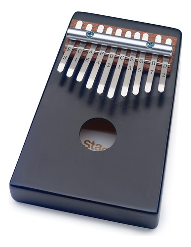 Kalimba De Madera 10 Notas Color Negro Stagg 