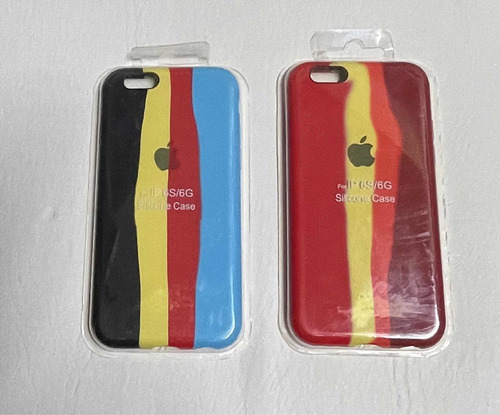 Silicone Case iPhone 6 6s Multicolor Arcoíris
