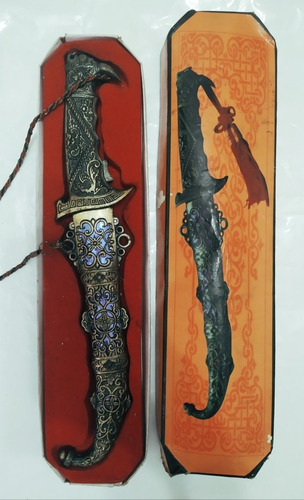 Daga Cuchillo Antigua China Medieval Hermoso Acabado 32cm
