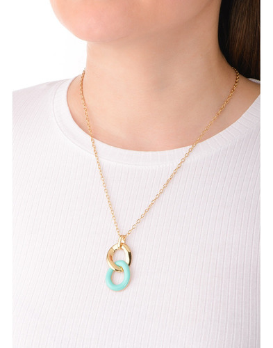 Set De Collar Y Aretes Elegante Nice Con 4 Baños Oro 18k
