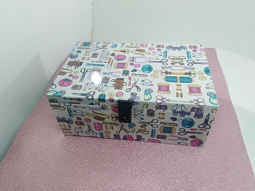 Imagen 8 de 10 de Costurero De Madera Con Divisiones Ideal Hogar