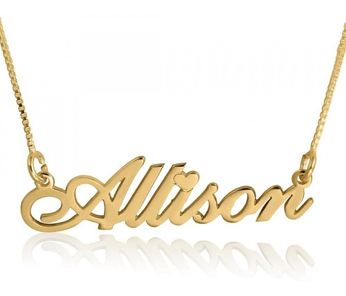 Collar Personalizado Plata 950 Bañado En Oro Puro