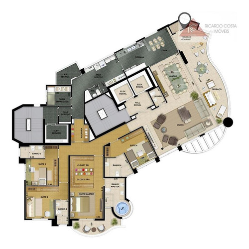 Imagem 29 de 30 de Apartamento Com 3 Suites À Venda, 265 M² Por R$ 3.200.000 - Jardim Anália Franco - São Paulo/sp - Ap3789
