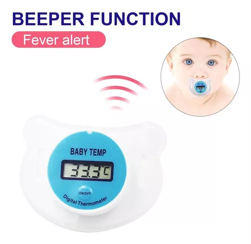 Chupete Termómetro Digital Para Bebe Fiebre Portátil