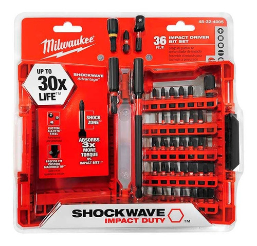 Puntas Juego 36 Pzas / Milwaukee 48-32-4005