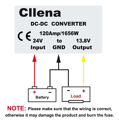 Regulador De Voltaje Cullena Dc 24 V A 13,8 V, 120 A, 1656 W