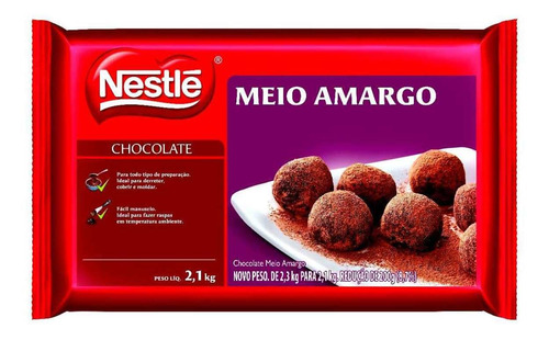 Nestlé Chocolate Meio Amargo 2,1kg