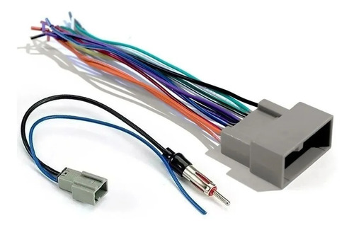 Plug Chicote Conector Som + Adap. Antena New Fit 2009 A 2011