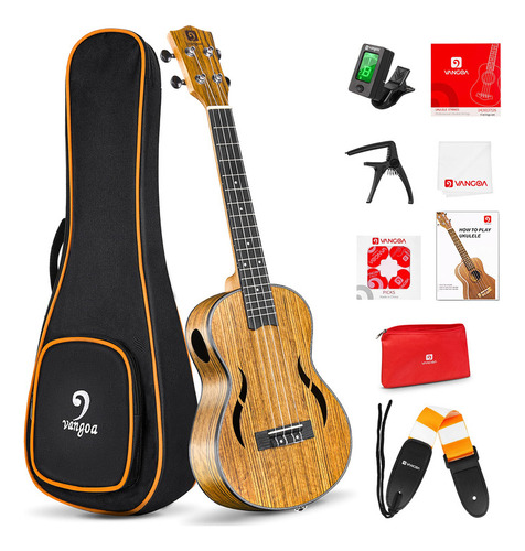 Vangoa Ukelele Tenor De Madera De Nogal De 26 Pulgadas, Ukel