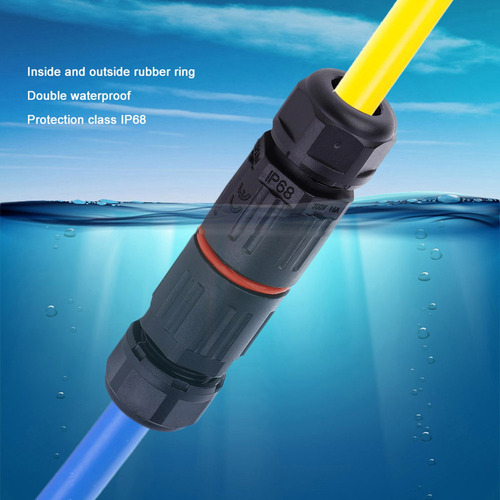 For 10*conector De 3 Pines De Cable Eléctrico Impermeable