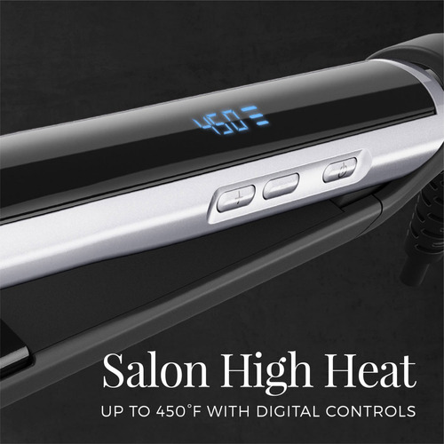Imagen 2 de 8 de Plancha Remington Anti Frizz Pearl S9500 Negra Pelo Cabello