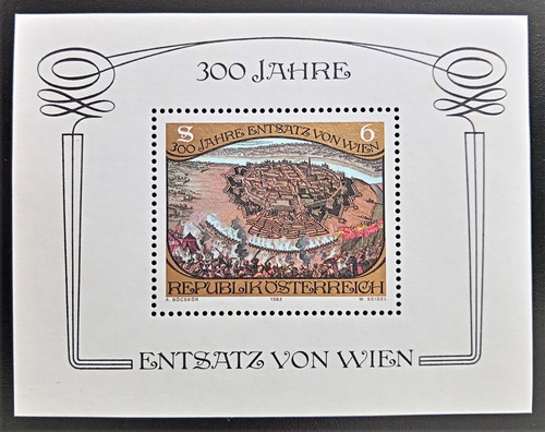 Austria, Bloque Yv 11 Liberación De Viena 1983 Mint L18948