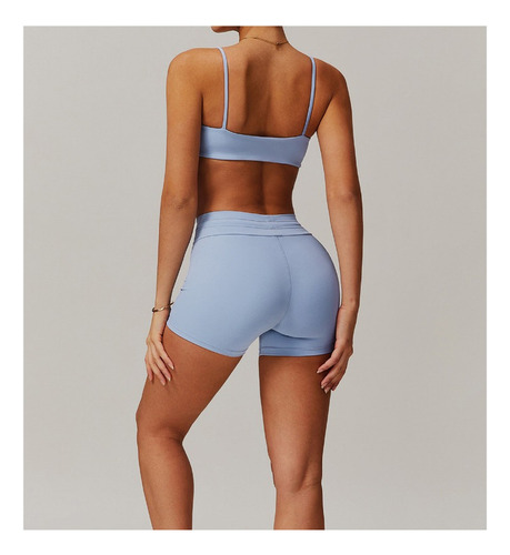 Pantalones Cortos Deportivos Transpirables De Cintura Alta P
