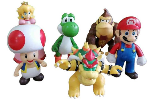 Figuras Super Mario Bros Set De 6 Figuras 