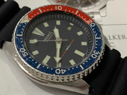 Seiko 7002-700a Scuba Divers Automatic Wr150m Pepsi Vintage