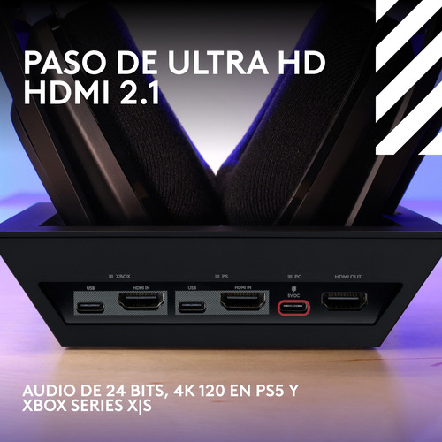 Audífonos Inalámbricos Logitech G Astro A50 X Gaming Negro