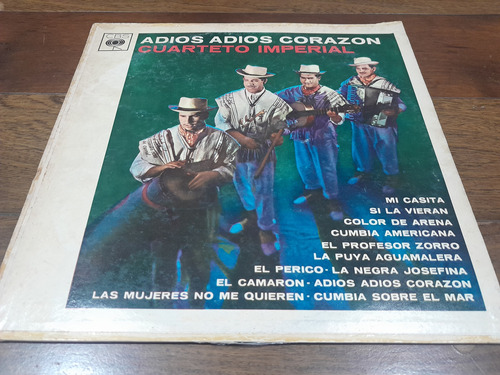 Vinilo - Cuarteto Imperial - Adiós Adiós Corazón - Arg- 1964