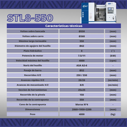 Torno Cnc Bancada Inclinada Z-mat Stl8-550 C/ Fanuc 0i-tf(5)