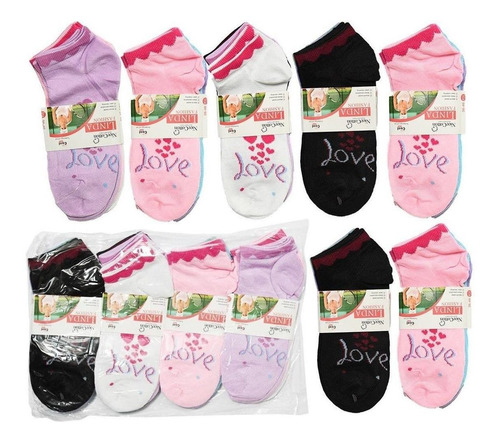 Imagem 6 de 8 de Kit 12 Pares Meias Soquete Adulto Femininas