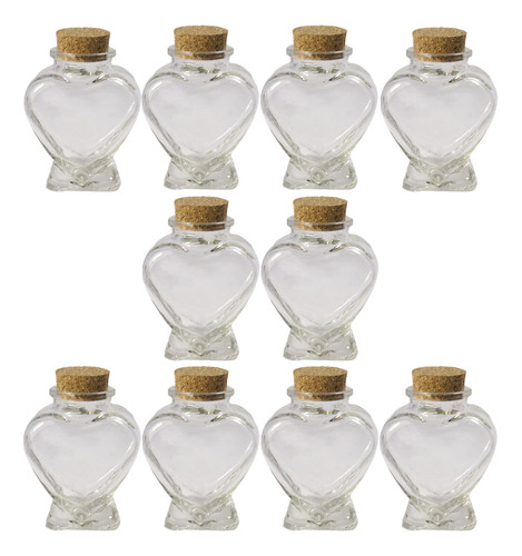Botellas De Deseos, Botellas De Vidrio Con Forma De Gota, 10