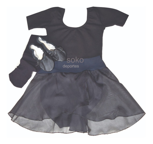 Zapatilla Media Punta + Malla Ballet + Pollerin O Tutu + Media