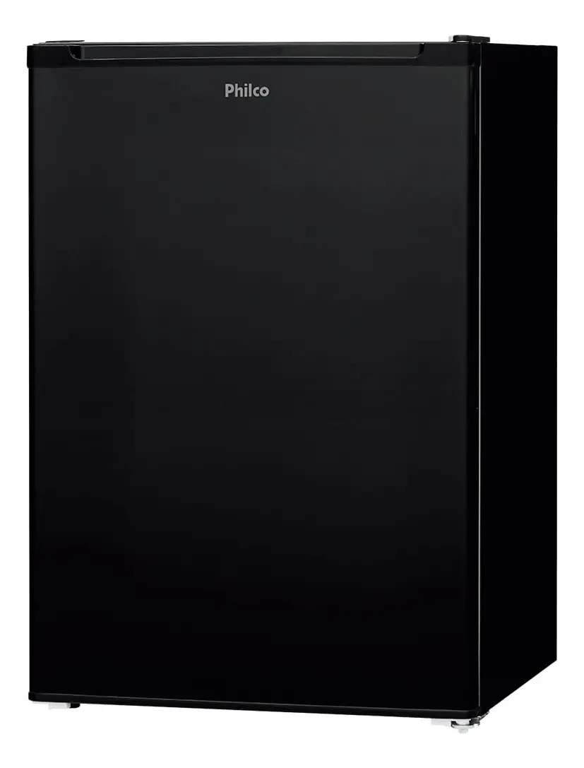 Frigobar Philco 68L Preto Compacto com Compressor 5 Níveis PFG85P